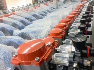 Zone de stockage des produits finis
